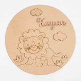 MDF Name Board Stencil Lion - Without Colors